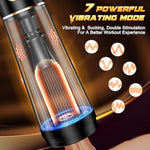 Electric Penis Pump Sex Toys - Vibrating Penis Pumps Enlarger For Men Erection, Waterproof Dick Pump With 3 Sucking Pressure And 7 Vibrating Modes, Automatic Male Masturbator Enlargement Vacuum Pump