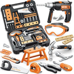 Kids Tool Set With Electronic Toy Drill, 41 Realistic Toy Tools With Tool Box For Toddler, Pretend Home Tool Kit & Drill Sets, Kids Construction Toys, Birthday Gifts For 3 4 5 Years Old Boys Girls