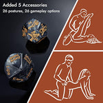 Sex Bondage Bdsm Kit Restraints - Upgrade Restraint Sets With Adjustable Handcuffs Collar Ankle Cuff Dice Beads Anal Plug Adult Games Sex Toys For Men Women And Couples Foreplay | 17Pcs