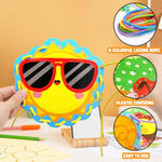 Springtime Lacing Cards for Kids 12 Packs Double Sided Sewing Kits