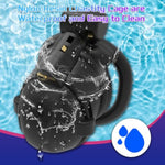 Resin Male Chastity Cage With 4 Adjustable Rings & Spiked Nails - Ventilated Sm Bondage Toy, Concealed Lock Design For Secure Penis Training (Black,Flat-Ring)