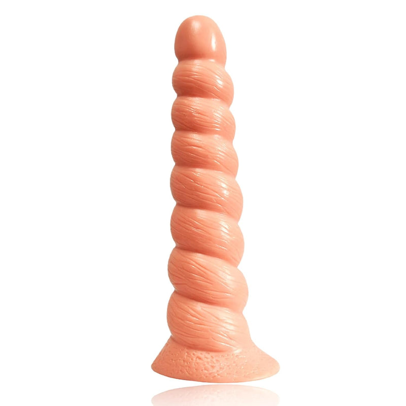 Spiral Anal Butt Plug Trainer - Spiral Shape Anal Dildo Plug Anus Dilator Adult Butt Plug Prostate Massage Vaginal Anal Sex Toys For Adult Women Men (Skin)