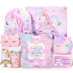 Unicorn Gifts For Girls 4-6 6-8, Christmas Birthday Gifts Set For Girls Age 5 6 7 8 9+ Year Old Tween Teen Girl Trendy Stuff Kids Unicorn Toys With Glow In The Dark Blanket Purse For Daughter Niece