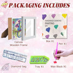 Dragon Diamond Art Kit for Kids with 7x7 Inch Frame