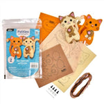 Bucilla Felties Perfect Pairs Felt Embroidery Craft Kit for DIY Arts and Crafts Projects Set of 2