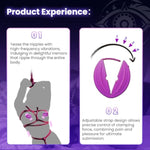Bdsm Toys Vibrating Nipple Clamps, Sex Toy Pleasure Women Nipple Toys For Couples, Adult Sex Toys & Games, Remote Control Lightweight Wearable Vibrator With 10 Modes