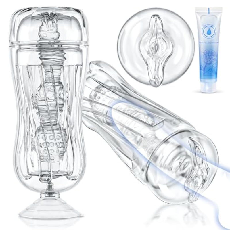 Realistic Male Masturbator with Suction Cup and 3D Texture for Men's Pleasure