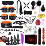 34Pcs Sets Sex Toys Kit For Adult Bdsm Toys For Bondage Restraints Anal Plug Sex Things For Couples Kinky,Bdsm Kit For Bondaged Kit Adult Game Body-Safe Sexual Pleasure Tools For Couples