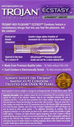 Her Pleasure Ecstasy Lubricated Condoms – 10 Count for Enhanced Comfort & Sensation