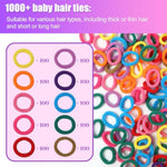 Kids Bracelet Making & Weaving Kit with 1000 Hair Ties and Organizer Case