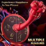 Vibrator Dildo Sex Toys For Women - Rose Sex Toy Clitoral Vibrators With 10 Tongue Licking & 10 Vibration Modes Clit G Spot Anal Vagina Nipple Female Sex Toys, Adult Toy Couples Sex Toys For Women
