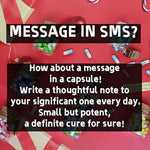 Valentine's Day Gift Ideas for Couples: 25 Message Capsules in a Glass Bottle