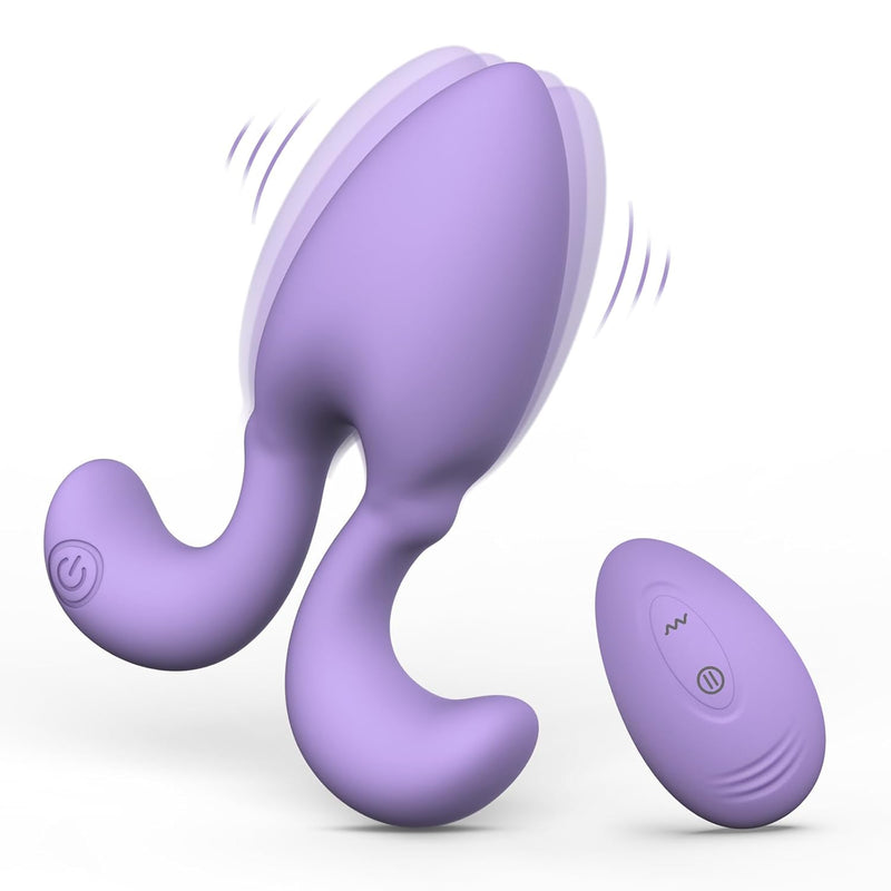 Vibrating Butt Plug With Remote Control, Anal Vibrator For Women Men And Couples, Adult Sex Toys For G Spot Anal Stimulation, Full Silicone Soft Anal Plug With 10 Vibrations