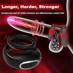Vibrating Cock Ring Sex Toys For Men - Silicone Pleasure Penis Ring Vibrator With 9 Vibrations, Adult Male Sex Toy For Men, Double Penis Vibrators, Couples Male Adult Sex Toys & Games