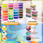 24 Colors Air Dry Modeling Clay Kit for Kids, Non-Sticky and Super Stretchy