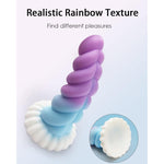 Realistic Monster Silicone Dildo - 7.8" Shaped Liquid Dildo With Strong Suction Cup, Huge Thick Sex Toy For Women, Anal Plug Adult Prostate Massager Sex Toy