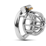 Chastity Cage Chasity Lock For Men With Silicone Tube Dark Design, Good Concealment, Penis Cages For Man,Couples Bondage Sm Sex Toys (45Mm/1.77In)