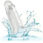 Performance Maxx Clear Extension, Penis Sleeve With Solid Ultra-Soft 2 Inch Add-Ed Head 7.5 Inch