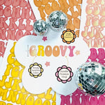 285 Pcs Groovy Alphabet Stickers, 5 Sheets Retro Self-Adhesive Letter Decals