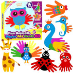 Toddlers 3+ Handprint Art Kit, 16 Pieces Paper Cutout Craft Set