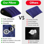 Sex Position Wedge Pillow – Inflatable & Waterproof Bedroom Support Cushion For Couples | Sex Pillow Wedge For Kama Sutra | Deeper Angles & Better Intimacy | Discreet Travel Sex Pillow