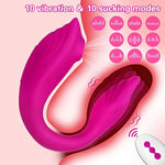 10-Mode Vibrating Clit G Spot Stimulator for Women - Wireless Remote Control Wearable Dildo