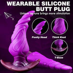 6.6" Wearable Anal Plug Silicone Large Butt Plug, Butt Plug Anal Trainer, Anus Dilator Adult Toy, Wearable Anal Sex Toys for Men Women Gay Couple