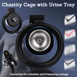 Flat Chastity Cage With Penis Ring, Urinal Holder And Elasticated Belt 3D Resin Cock Cage Chastity Devices Sm Restraints & Bondage Sex Toys For Mens (Pink+Belt)