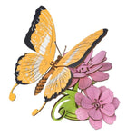 3D Wooden Butterfly Flower Puzzle, Desktop Model Building Kit for Adults