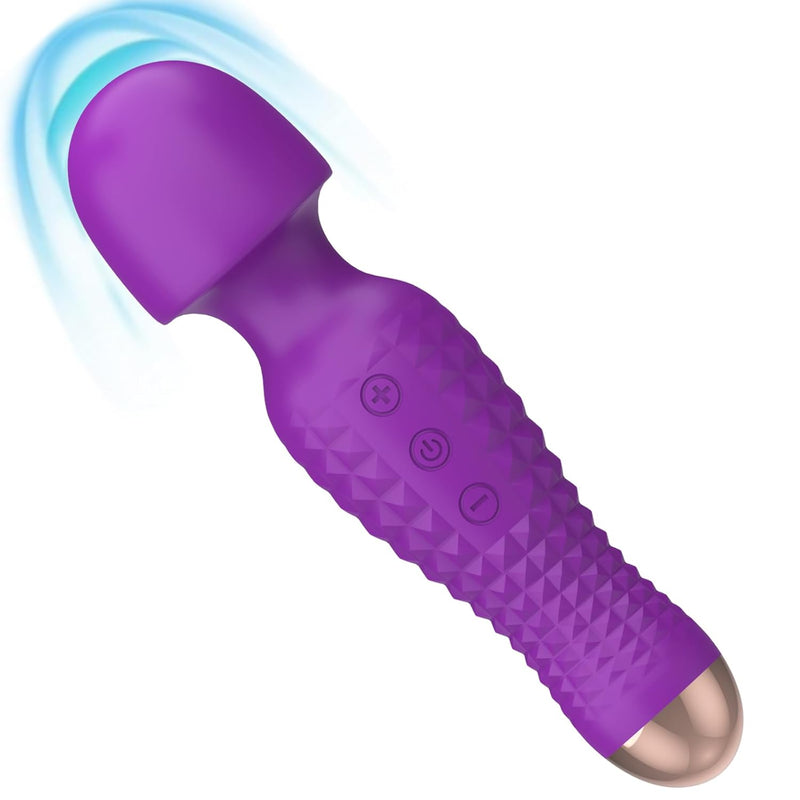 Vibrator Wand Sex Toys For Female Clitoral Stimulation, Magic Cordless Handheld Powerful G Spot Vibrator With 12 Speed, Personal Massager Tool Adult Toys For Sexual Pleasure, Purple