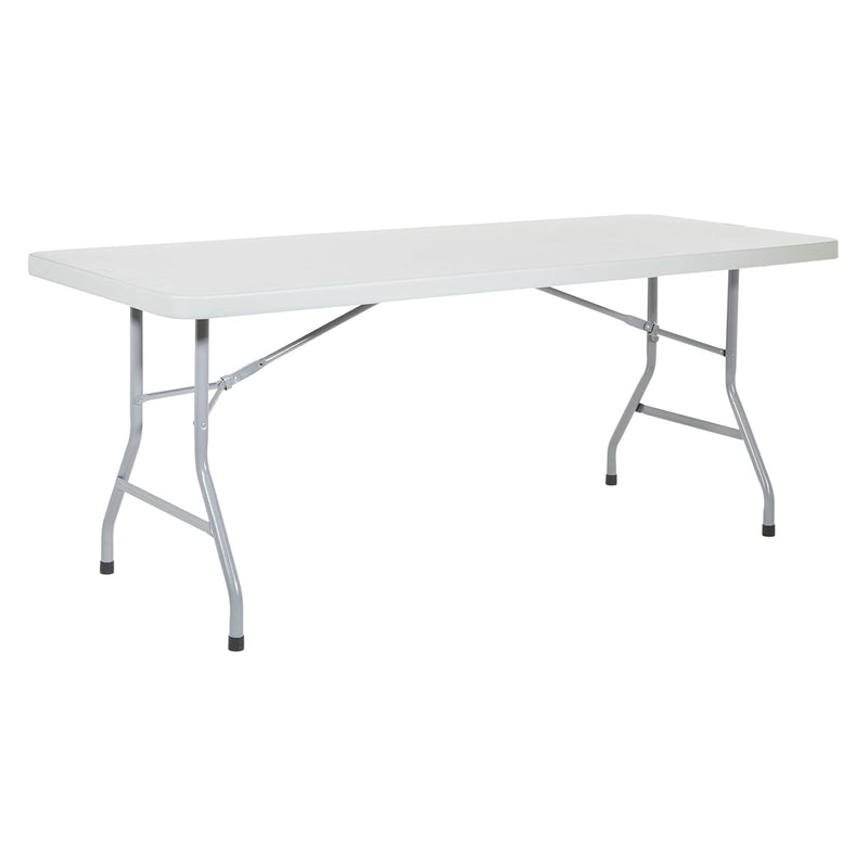 Resin Multipurpose Rectangle Folding Table For Indoor Or Outdoor Use, 6 Feet