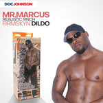 Doc Johnson Signature Series - Mr. Marcus' - 9 Inch Realistic FIRMSKYN Dildo with Removable Vac-U-Lock Suction Cup - F-Machine & Harness Compatible Base - for Adults Only, Chocolate