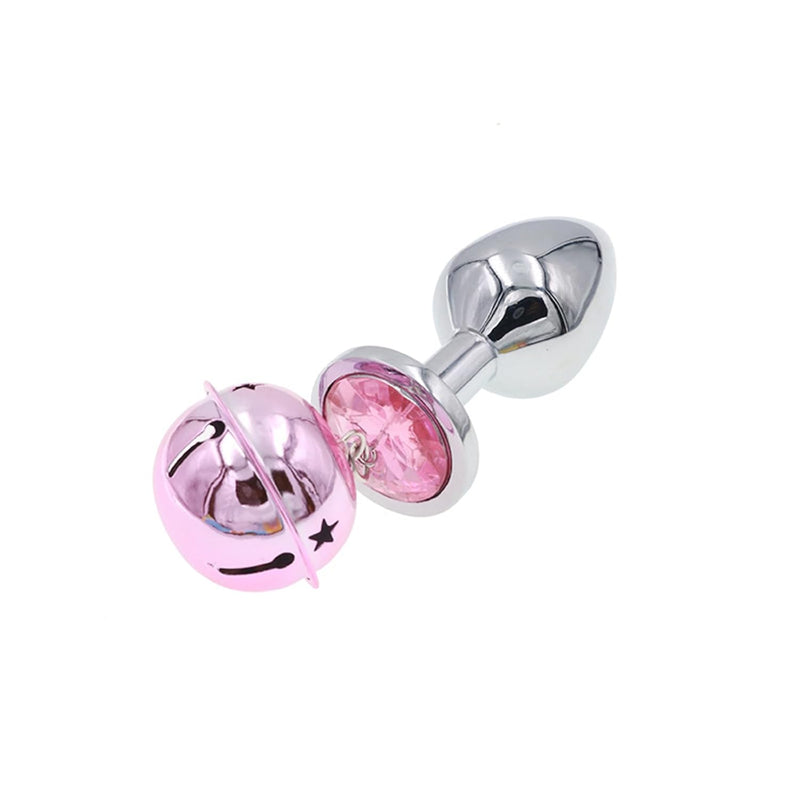 Sex Toy Metal Bullet Anal Plug With Bell Jewelry Base Butt Plug Female G-Spot Stimulation Anal Plug Adult Sex Toy