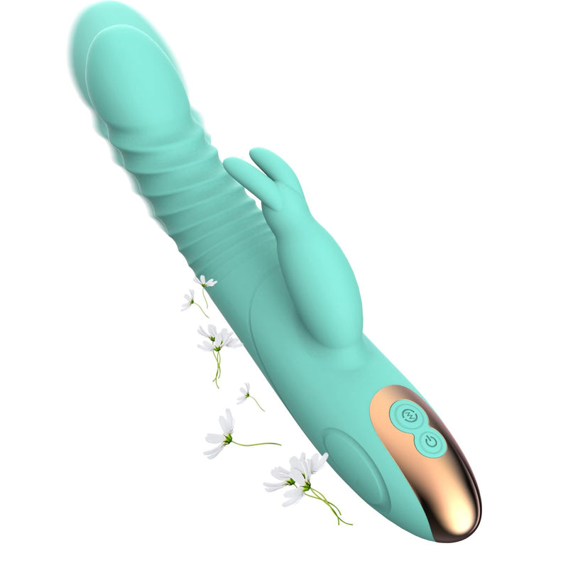 Rabbit Adult Tools For Women Today Soft Silicone Bunny Ears Toy Set 8 Vibrating Modes And 7 Thrusting Modes Adult Toys Thrusting Sensory Toys Woman Realistic Gifts Ladys Toys