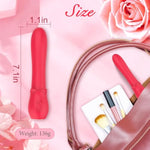 Sex Toys G Spot Clitoral Vibrator With 8 Vibration Modes, Powerful Soft Silicone Dildo Massager Vibrators For Anal Stimulation, Rose Sex Toy For Women And Couple, 01