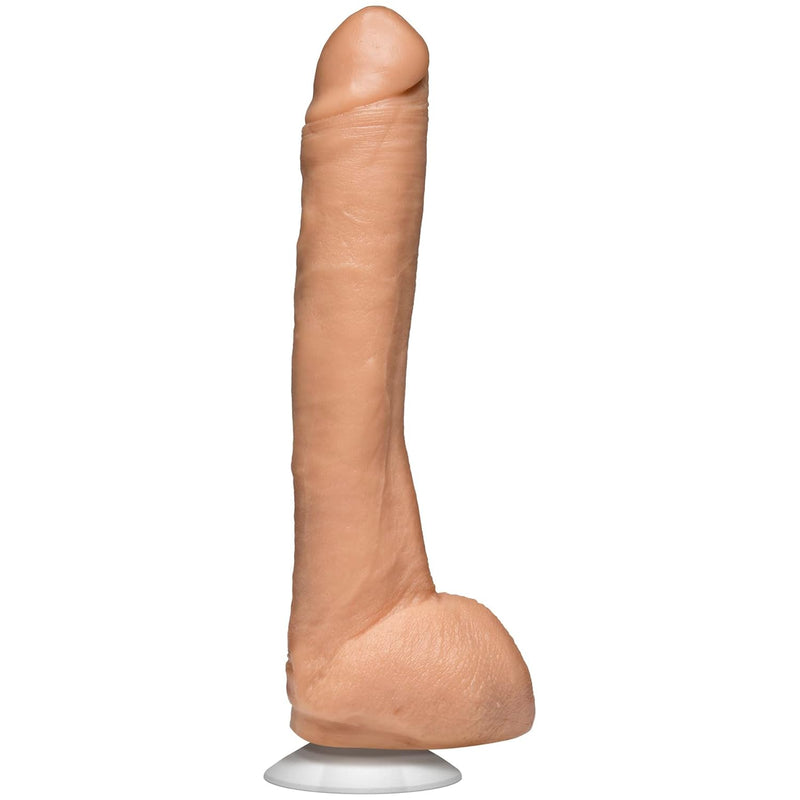 Signature Series - Kevin Dean - Realistic 12.5 Inch Firmskyn Dildo With Removable Vac-U-Lock Suction Cup - F-Machine & Harness Compatible - For Adults Only, Vanilla