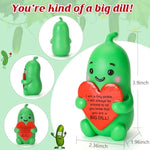 Christmas Stocking Stuffers Gifts For Women Men - Hand-Painted Resin Positive Pickle Figurine, Funny Birthday Xmas Presents For Coworkers Best Friends Boss Her Him - You Are A Big Dill Gift