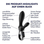 Heat Climax + Connect App Vibrator Sex Toy | Adult Toys For Women | Anal Or Vaginal Vibrator | Vibrating Sexual Pleasure Device | Stimulation Vibrators | Female Wellness Tools | Woman Sextoy