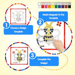 Learning Educational STEM Toy, Mosaic Magnetic Puzzle Kit for Kids