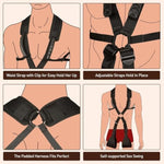 Bdsm Bondage Kit,Sex Swing Set With Adjustable Waist Straps Support Soft Plush Padding Mat Love Slings Couple Restraint Sex Toys Rope Accessories Holds Up To 300Lbs.