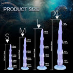 Fantasy Optional Size Monster Silicone Octopus Tentacle Dildo Anal Sex Toy Butt Plug Spots Stimulation Tool For Men Women Couple Long Size With Suction (S)