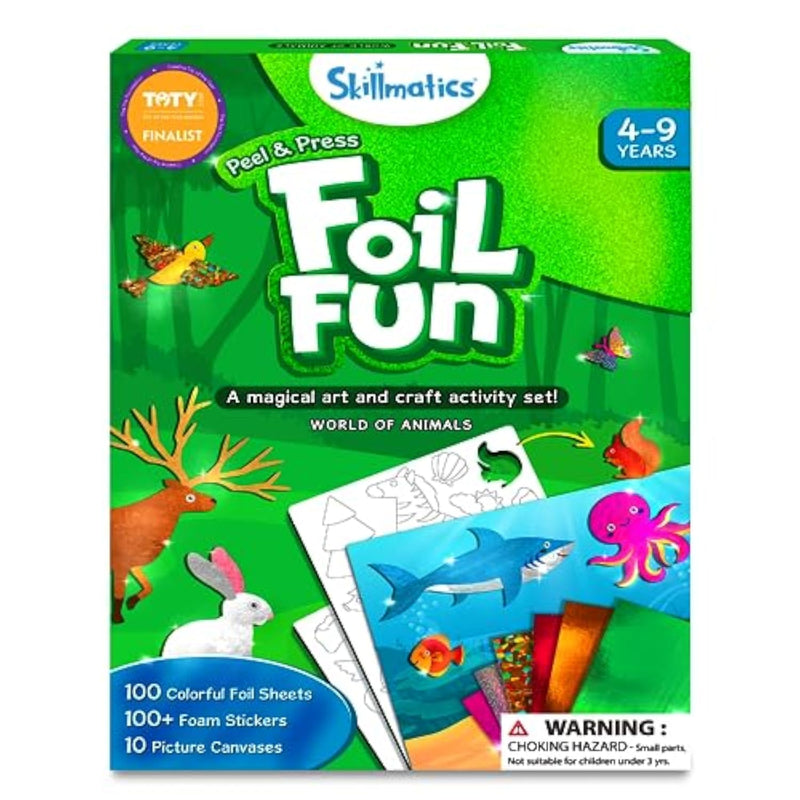 Foil Fun Animals Art and Craft Kit for Kids, Perfect Gift for Boys and Girls