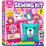 Kids' Sewing Kit with 7 Animal Dolls and Fun Projects