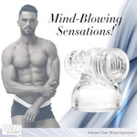 Hummingbird Magic Wand Attachment – Dual-Sided Textured Sleeve For Men & Women, Vibrating Massager Accessory, 3.25" X 1.25.