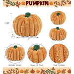 Small Pumpkin Plush - Spooky Plush Pumpkin Toy For Teddy Bear Stuffed Animal, Cute Halloween Decor, Party Favor And Crafts, Thanksgiving Mini Pumpkin Plush Toy - 3 Inch