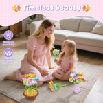 Girls Flower Bouquet Craft Kits, DIY Arts and Crafts Supplies for Kids