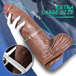 4'' Diameter Huge Thick Dildo, Xxxl Realistic 15 Inch Pvc Big Black Dildo With Small Glans & Strong Suction Cup Extra Large Hands-Free G-Spots Giant Bbc Anal Dildos Sex Toys For Men Women Gay