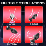 Anal Plug Adult Sex Toy With 2Pcs Butt Plug,Remote Control Vibrator With 10 Vibrating Modes, Male Sex Toys For Men Women And Couples Waterproof Prostate Massager