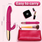 Vibrator Thrusting Dildo For Women - G Spot Vibrator Clitoral Stimulator Sex Toys Dildos Vibrator With 10 Vibration 5 Thrust Mode With Licking, Clit Rabbit Vibrators Adult Sex Toy For Women And Couple