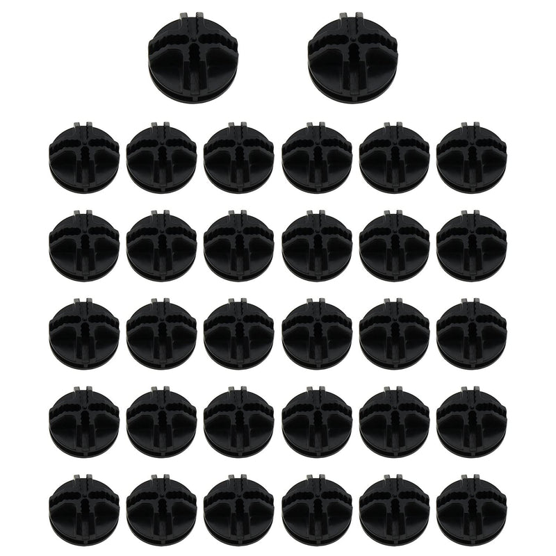 Wire Cube Grid Connector 32Pcs Black Plastic Wire Cube Connectors Snap Organizer